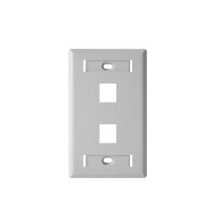 Placa de Pared 2 Puertos BELDEN AX102655 - Blanco, De plástico Placa de Pared 2 Puertos BELDEN AX102655 - Blanco, De plástico